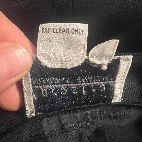 Nordstroms Industrialist Sportswear Womens Black Wool Skirt 12 with pockets - Picture 11 of 11